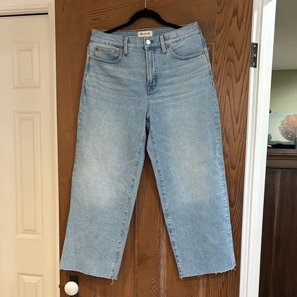 Madewell Blue Relaxed Fit Ankle Jeans Size 29 - Picture 1 of 5